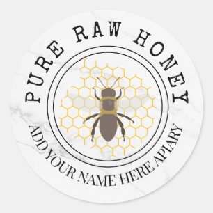 Honey jar Honeycomb Business stickers Labels