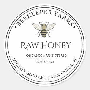 Honey jar Honeycomb Business stickers Labels