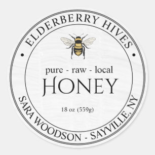 Honey jar Honeycomb Business stickers Labels