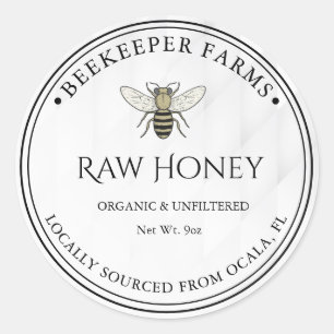 Honey jar Honeycomb Business stickers Labels