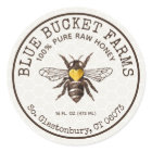  Honey Jar Label Honeycomb Bee