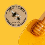 Honey Jar Labels Honeybee Honeycomb Bee Apiary<br><div class="desc">use these Honey Jar Labels Honeybee Honeycomb Bee Apiary stickers with dripping honey elements to pack your organic honey made with love. Original hand drawn bee with vintage feel for your organic raw product</div>