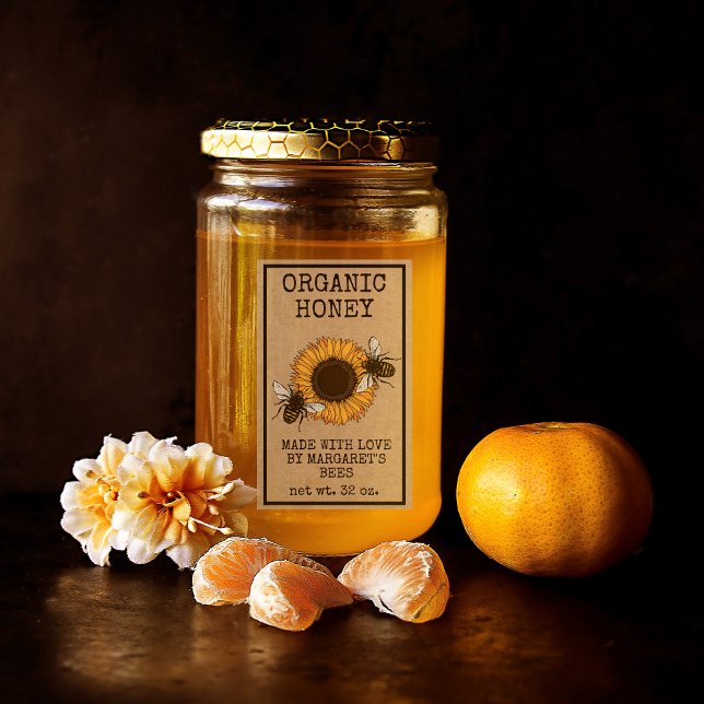 Honey Jar Labels Honeybee Honeycomb Bee Apiary (Creator Uploaded)