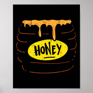 Honey Jar Pot Costume Fun Sweet Halloween Men Wome Poster