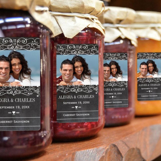 Honey Jelly Jar Labels Photo Wedding Jar Thank You (Creator Uploaded)