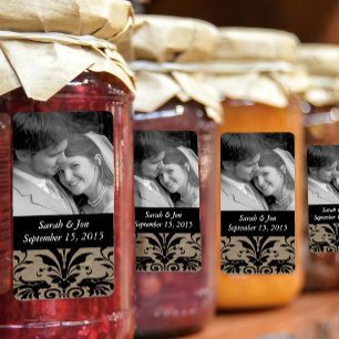 Honey Jelly Jar Labels Wedding Photo Labels