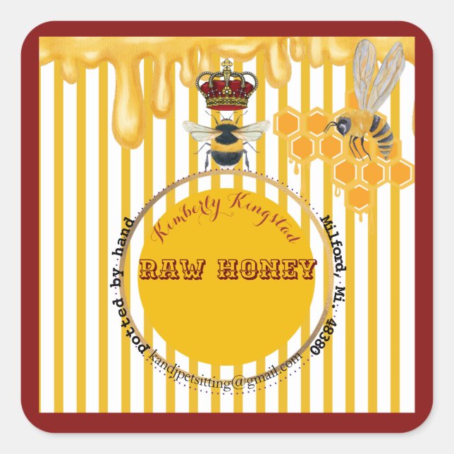 honey label  (Front)