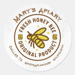 Honey Label, Apiary Business Label, Stickers