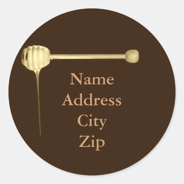Honey Label Round Sticker (Front)