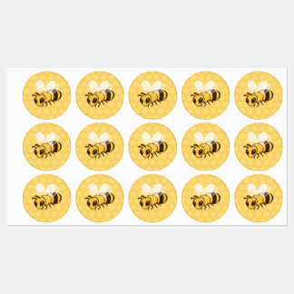 Honey Labels with bees