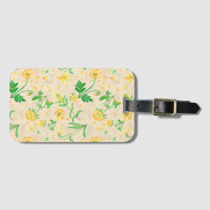 Honey Lemon Flowers Sand BeigeTravel Tag