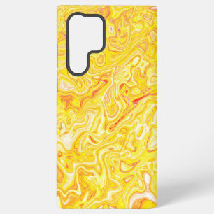 Honey Lemon Yellow Marble Texture Abstract Liquid Samsung Galaxy Case