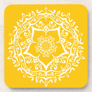 Honey Mandala Coaster
