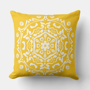 Honey Mandala Outdoor Cushion