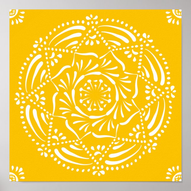Honey Mandala Poster (Front)