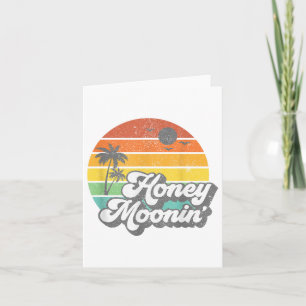 Honey Moonin Beach Honeymoon Vacation Men Women Co Card