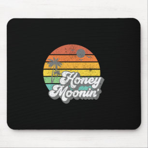 Honey Moonin Beach Honeymoon Vacation Men Women Co Mouse Pad