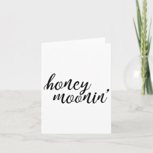 Honey Moonin Bride And Groom Honeymoon _1 Card
