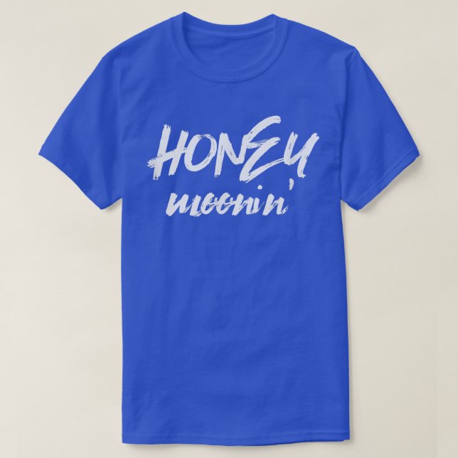 Honey MooninMarried Couple Cute Honeymoon Vacation T-Shirt (Design Front)
