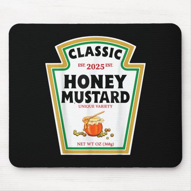 Honey Mustard Diy Halloween Costume Matching Group Mouse Pad (Front)