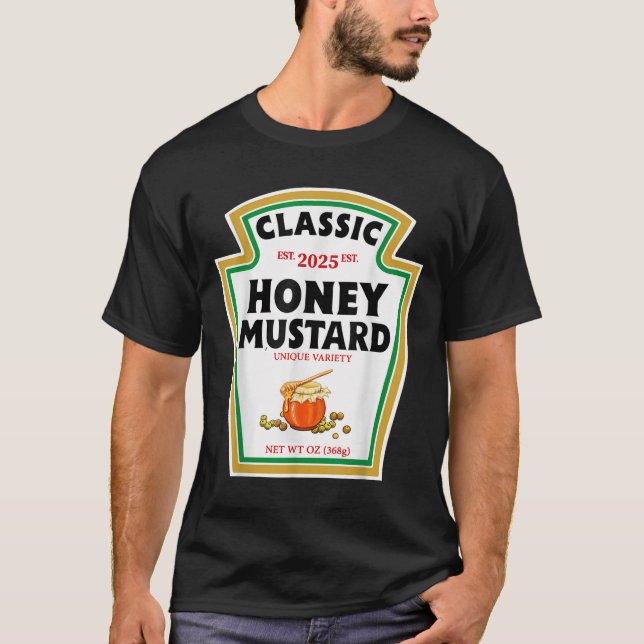 Honey Mustard Diy Halloween Costume Matching Group T-Shirt (Front)