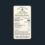 Honey Nutrition Facts with Infant Warning & Bee La Label<br><div class="desc">Vintage honeybee with Heading "100% Pure Local Honey" Nutrition Facts. Meets latest guidelines for nutrition facts as mandated by the National Honey Board. National Honey Board Infant Warning added. Ivory Background.</div>