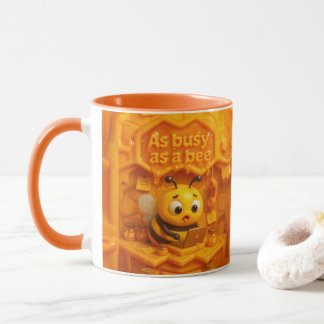 Honey office hustle – as busy as a bee mug