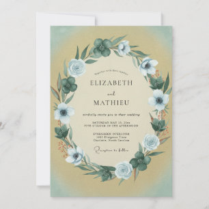 Honey Pale Blossom Wedding Invitation