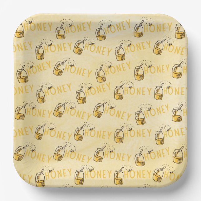 Honey Paper Plate (Front)