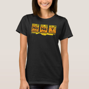 Honey Periodic Table Beekeepers Beehives Science T-Shirt