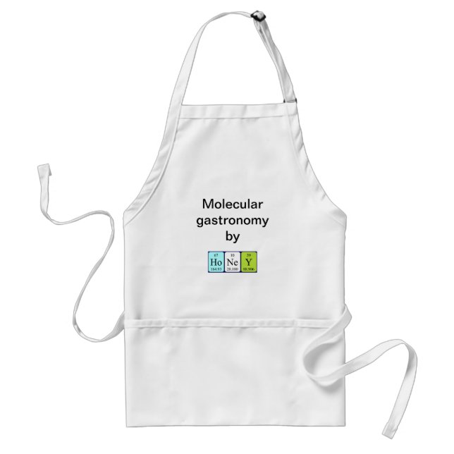 Honey periodic table name apron (Front)