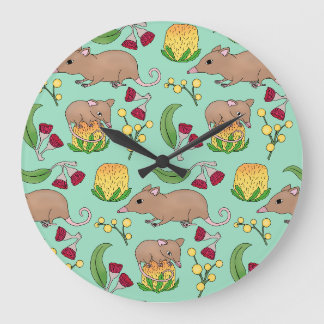 Honey Possum Large Clock