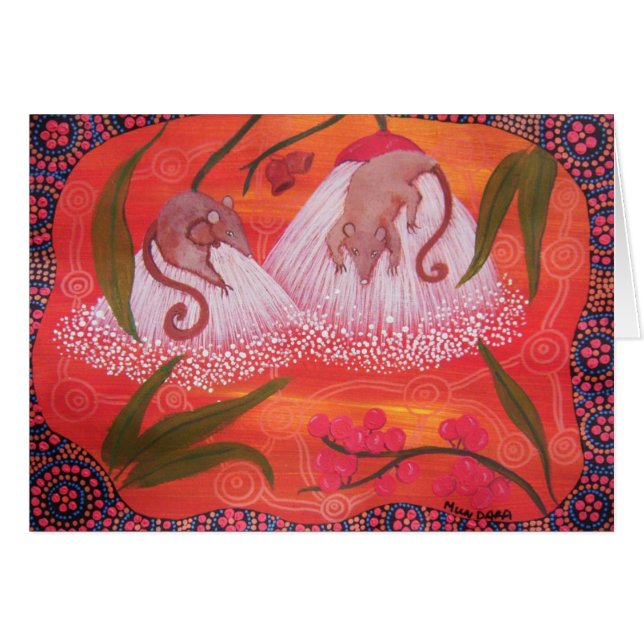 Honey Possums Card (Front Horizontal)