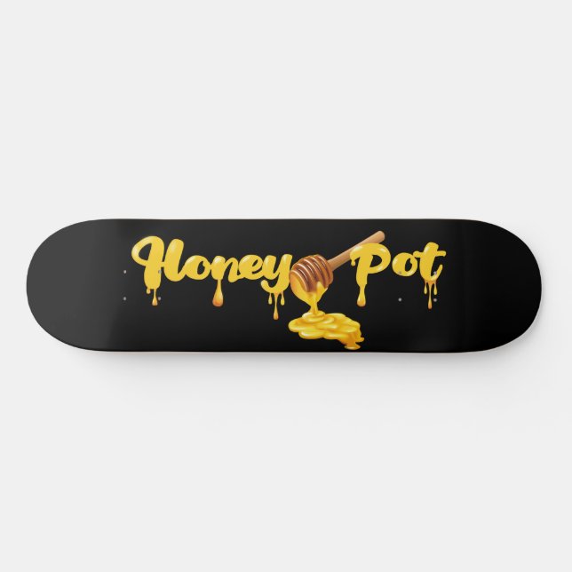 Honey Pot Skate Deck, Wall Art Skateboard (Horz)