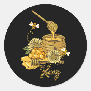 Honey Pot With Honey Bees Sweet Halloween Costume  Classic Round Sticker