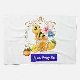 Honey, Pretty Bee Tea Towel