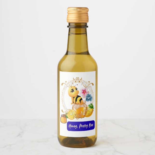 Honey, Pretty Bee Wine Label (Front)