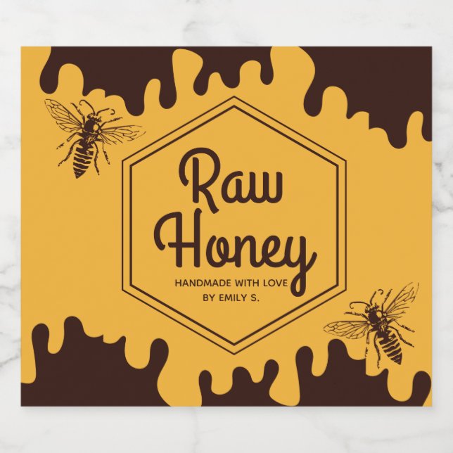Honey Product Jar Label  (Single Label)