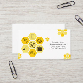 Honey production and sales business card
