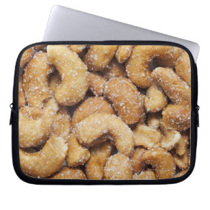 Honey roasted cashew nuts laptop sleeve