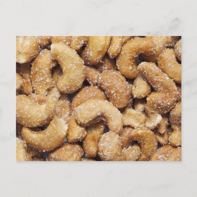 Honey roasted cashew nuts postcard (Front)