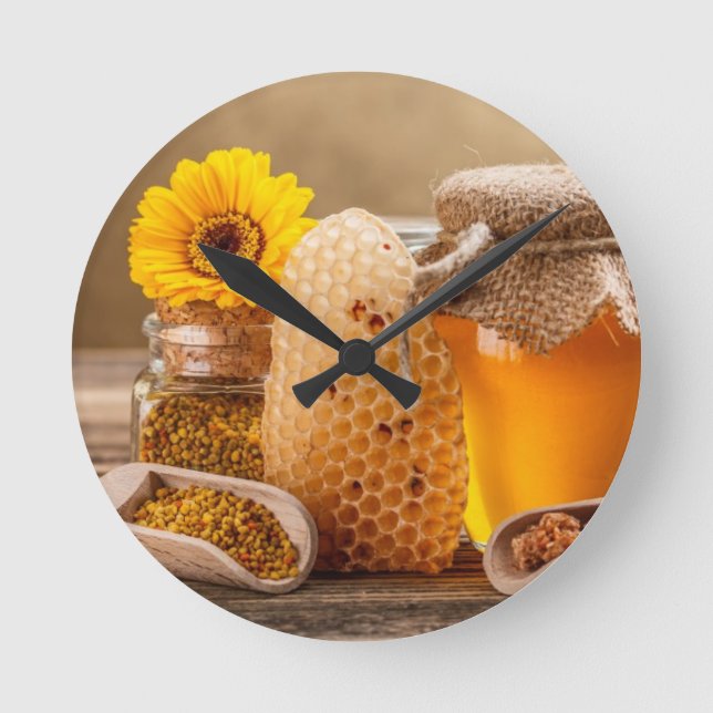 Honey Round Clock (Front)
