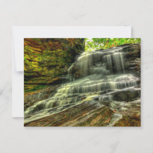 Honey Run Falls, Knox County, Ohio Postcard