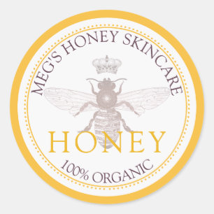Honey Skincare Business Product Label