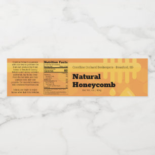 Honey Spoon Comb Honey Box Label