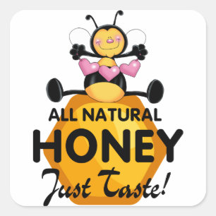 Honey Square Sticker