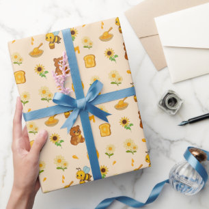 Honey-style wrapping paper