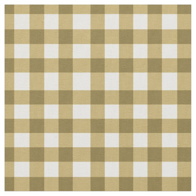 Honey Tan Gingham For Home Canning Jars Speciality Fabric (Close Up)