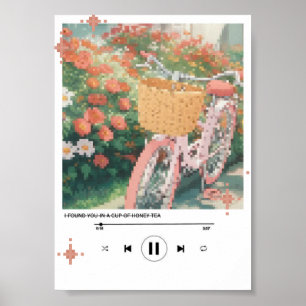 Honey Tea Bicycle – Cottagecore Music Poster