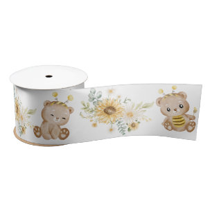  Honey Teddy Bear Ribbon Satin Ribbon